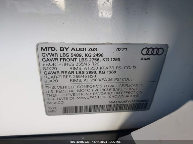 Photo 8 VIN: WA1BAAFY4M2066662 - AUDI Q5 