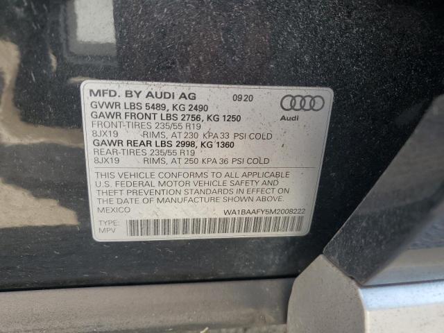 Photo 13 VIN: WA1BAAFY5M2008222 - AUDI Q5 PREMIUM 