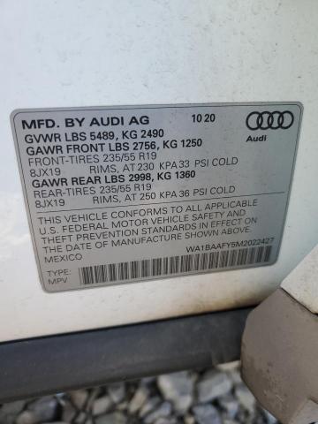 Photo 12 VIN: WA1BAAFY5M2022427 - AUDI Q5 PREMIUM 