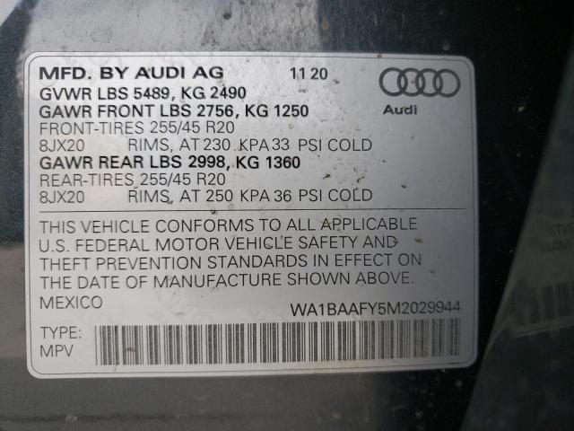 Photo 9 VIN: WA1BAAFY5M2029944 - AUDI Q5 PREMIUM 