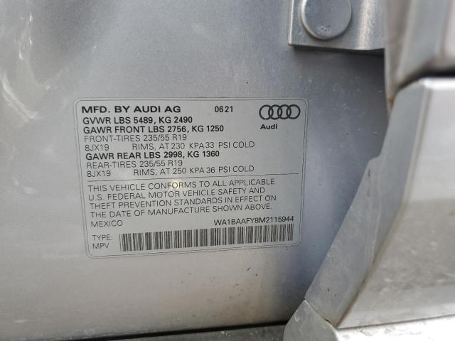 Photo 12 VIN: WA1BAAFY8M2115944 - AUDI Q5 PREMIUM 