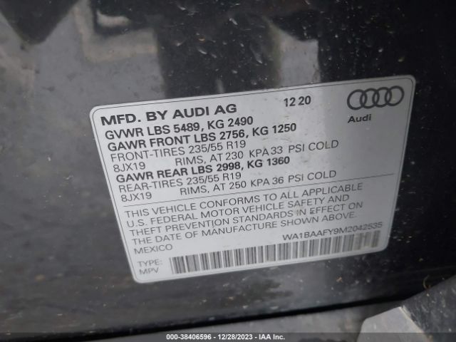 Photo 8 VIN: WA1BAAFY9M2042535 - AUDI Q5 