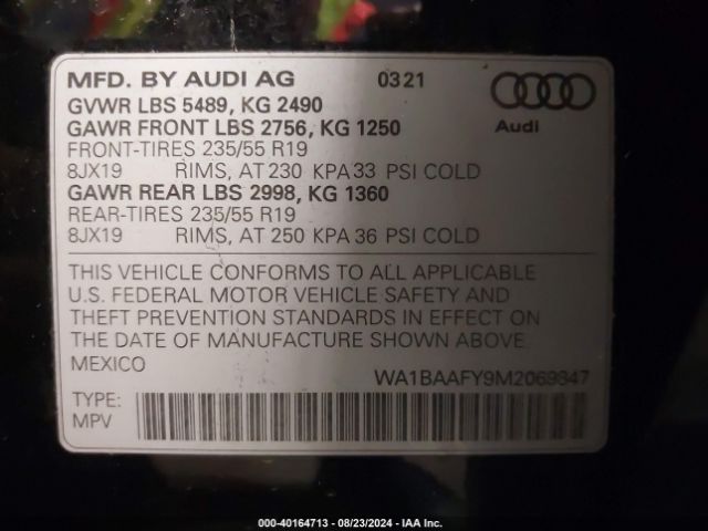 Photo 8 VIN: WA1BAAFY9M2069847 - AUDI Q5 