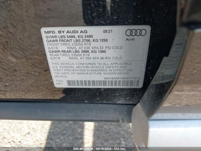 Photo 8 VIN: WA1BAAFY9M2111613 - AUDI Q5 