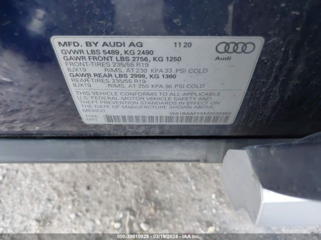 Photo 8 VIN: WA1BAAFYXM2032483 - AUDI Q5 