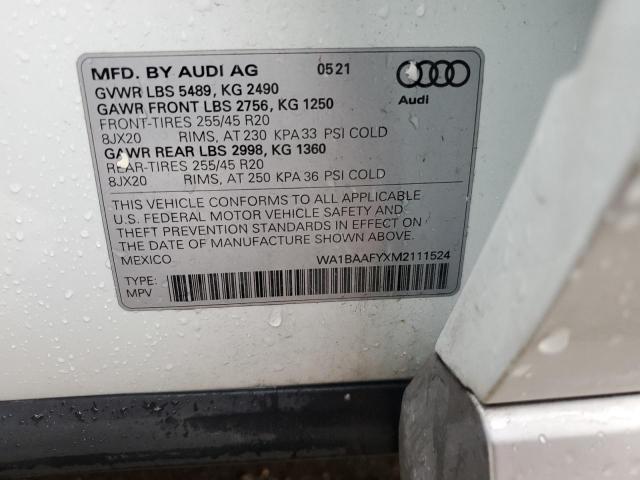 Photo 12 VIN: WA1BAAFYXM2111524 - AUDI Q5 