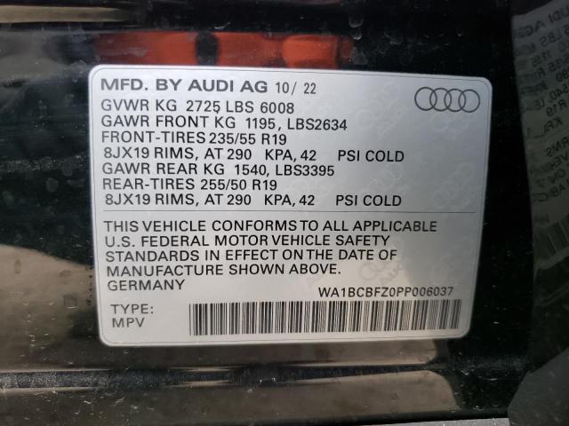 Photo 12 VIN: WA1BCBFZ0PP006037 - AUDI Q4 E-TRON 