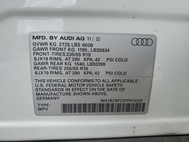 Photo 12 VIN: WA1BCBFZ3PP014326 - AUDI Q4 E-TRON 