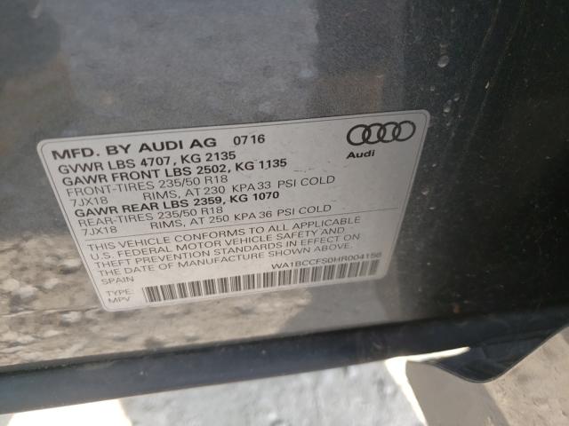 Photo 9 VIN: WA1BCCFS0HR004156 - AUDI Q3 