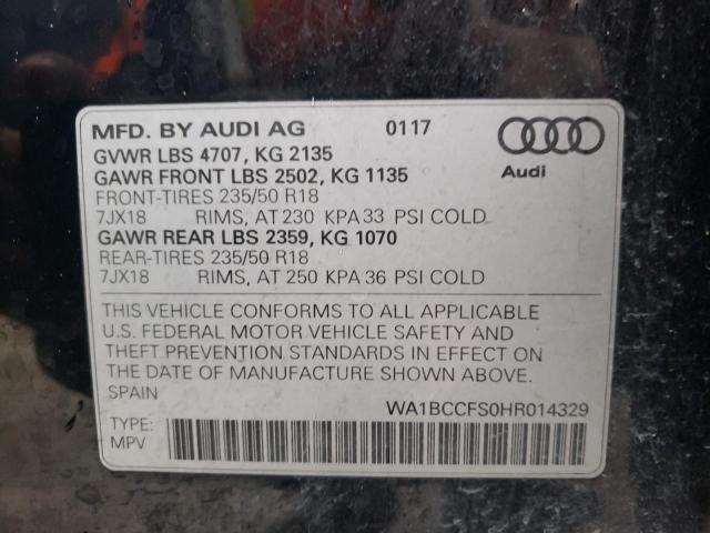 Photo 12 VIN: WA1BCCFS0HR014329 - AUDI Q3 