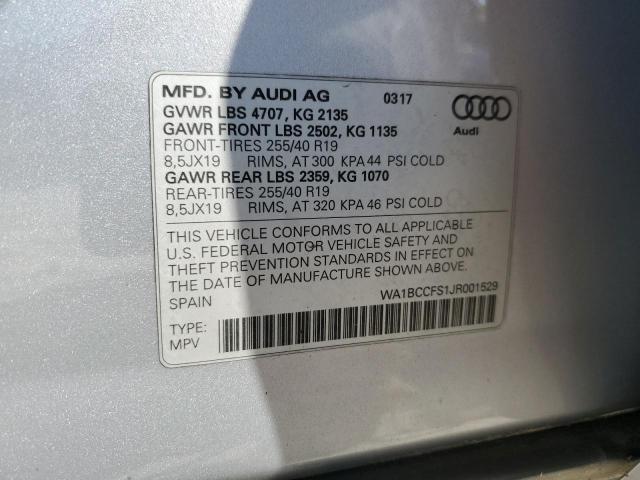 Photo 12 VIN: WA1BCCFS1JR001529 - AUDI Q3 PREMIUM 