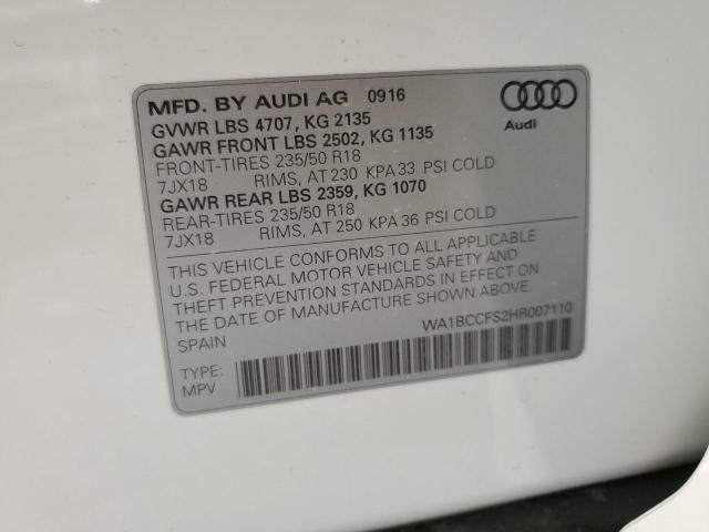 Photo 13 VIN: WA1BCCFS2HR007110 - AUDI Q3 