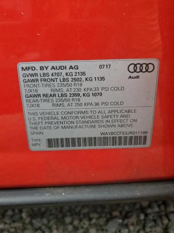 Photo 12 VIN: WA1BCCFS3JR011186 - AUDI Q3 