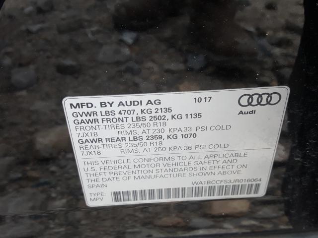 Photo 9 VIN: WA1BCCFS3JR016064 - AUDI Q3 