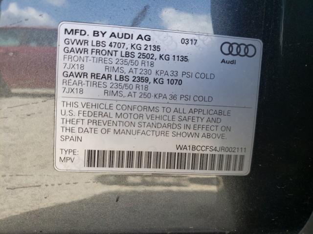 Photo 9 VIN: WA1BCCFS4JR002111 - AUDI Q3 