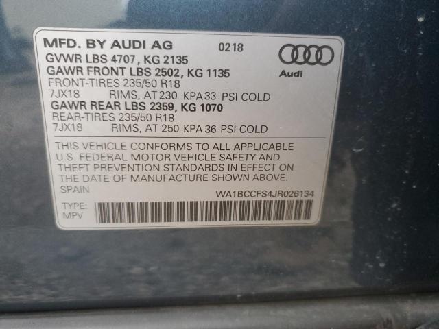 Photo 13 VIN: WA1BCCFS4JR026134 - AUDI Q3 PREMIUM 