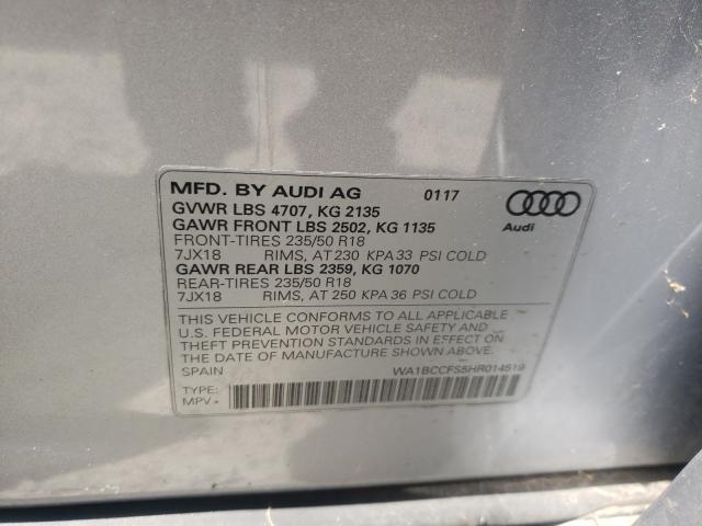 Photo 9 VIN: WA1BCCFS5HR014519 - AUDI Q3 