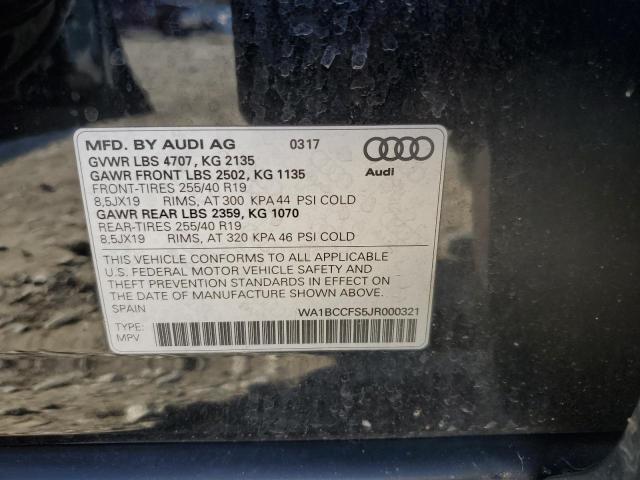 Photo 12 VIN: WA1BCCFS5JR000321 - AUDI Q3 PREMIUM 