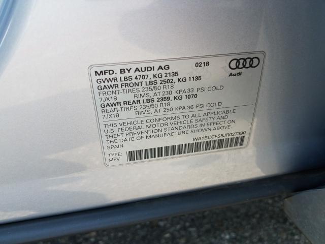 Photo 9 VIN: WA1BCCFS5JR027390 - AUDI Q3 