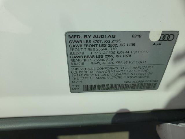 Photo 12 VIN: WA1BCCFS6JR031643 - AUDI Q3 PREMIUM 