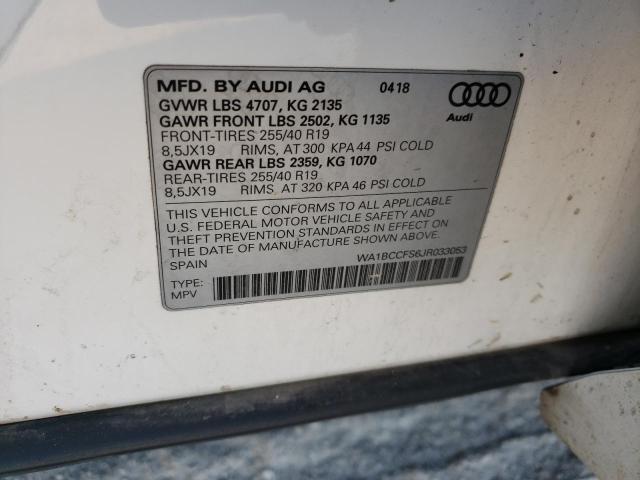 Photo 9 VIN: WA1BCCFS6JR033053 - AUDI Q3 PREMIUM 