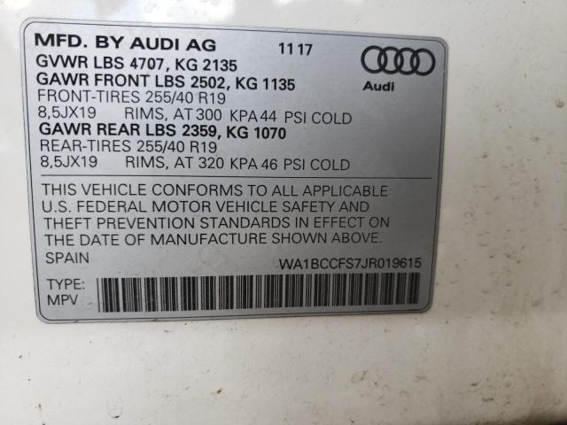 Photo 9 VIN: WA1BCCFS7JR019615 - AUDI Q3 