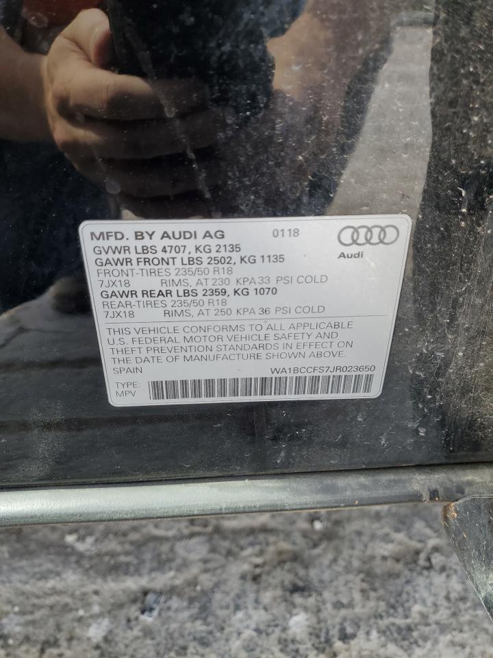 Photo 12 VIN: WA1BCCFS7JR023650 - AUDI Q3 