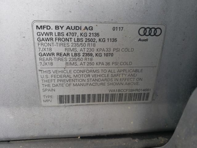 Photo 11 VIN: WA1BCCFS8HR014661 - AUDI Q3 