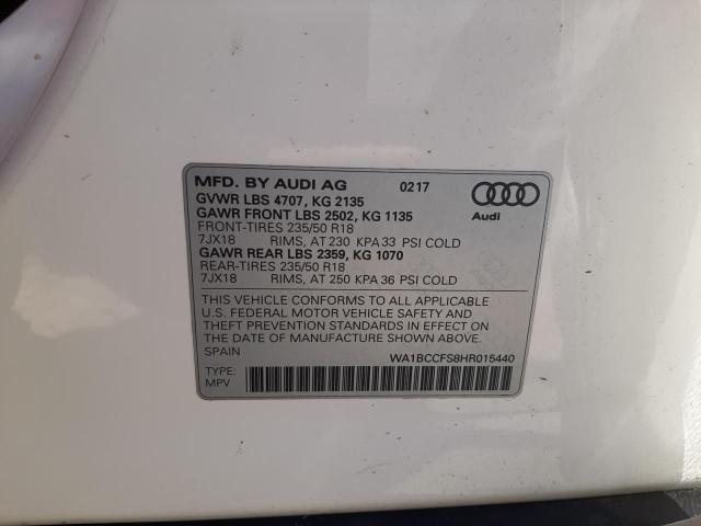 Photo 12 VIN: WA1BCCFS8HR015440 - AUDI Q3 PREMIUM 