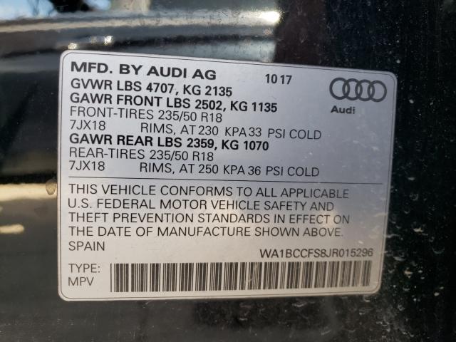 Photo 9 VIN: WA1BCCFS8JR015296 - AUDI Q3 