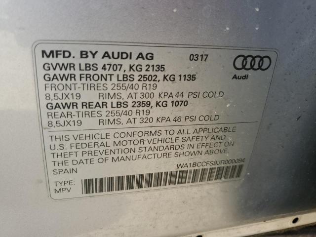 Photo 12 VIN: WA1BCCFS9JR000094 - AUDI Q3 PREMIUM 