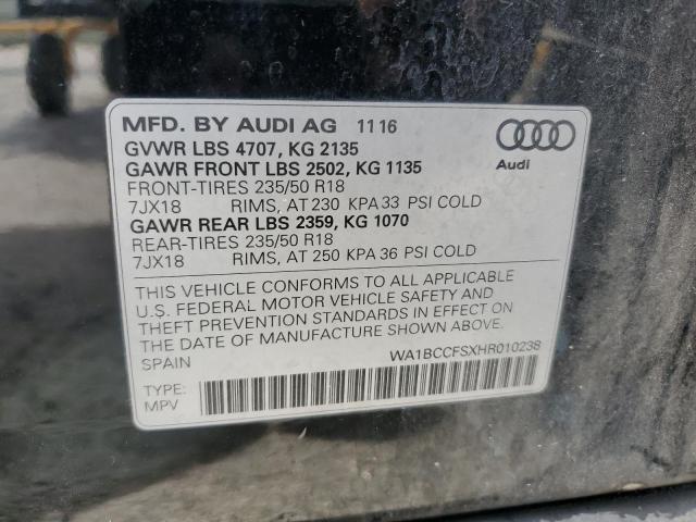 Photo 11 VIN: WA1BCCFSXHR010238 - AUDI Q3 PREMIUM 