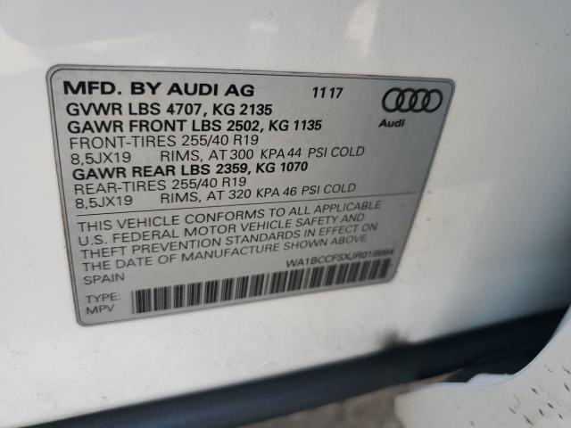 Photo 12 VIN: WA1BCCFSXJR018684 - AUDI Q3 PREMIUM 