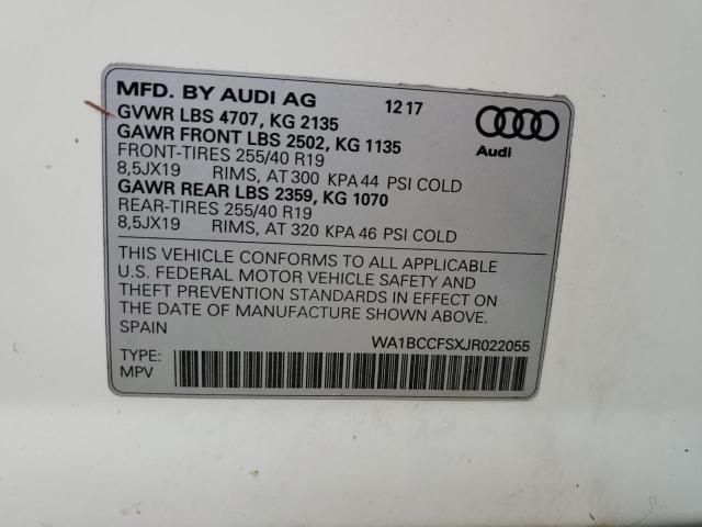 Photo 13 VIN: WA1BCCFSXJR022055 - AUDI Q3 PREMIUM 