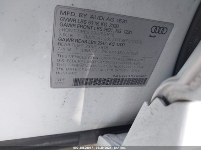 Photo 8 VIN: WA1BECF31L1102655 - AUDI Q3 