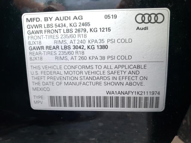 Photo 9 VIN: WA1BECF32L1105242 - AUDI Q3 PREMIUM 