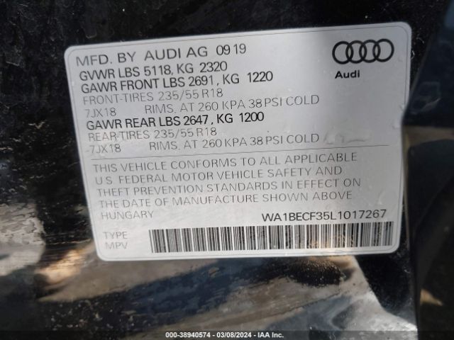 Photo 8 VIN: WA1BECF35L1017267 - AUDI Q3 