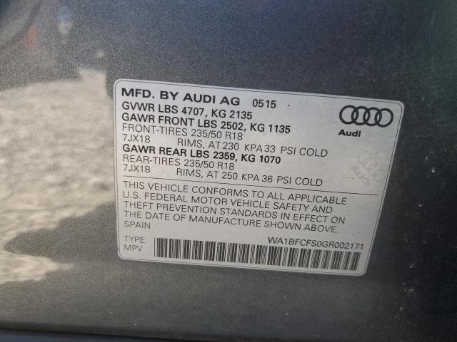 Photo 11 VIN: WA1BFCFS0GR002171 - AUDI Q3 