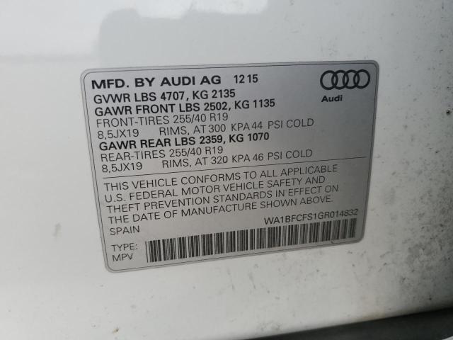 Photo 12 VIN: WA1BFCFS1GR014832 - AUDI Q3 PREMIUM 