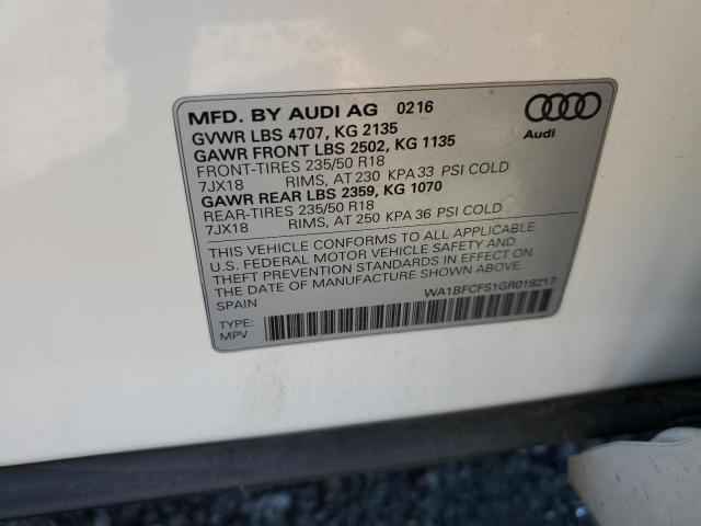 Photo 12 VIN: WA1BFCFS1GR018217 - AUDI Q3 PREMIUM 