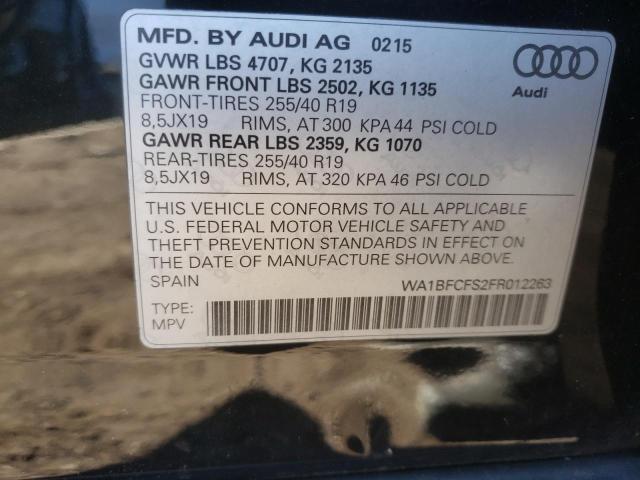 Photo 9 VIN: WA1BFCFS2FR012263 - AUDI Q3 PREMIUM 