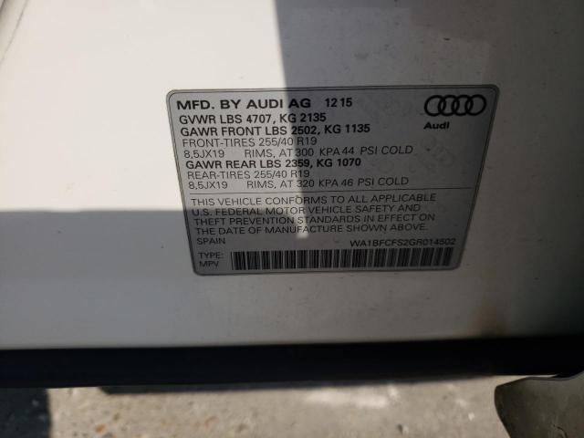 Photo 12 VIN: WA1BFCFS2GR014502 - AUDI Q3 