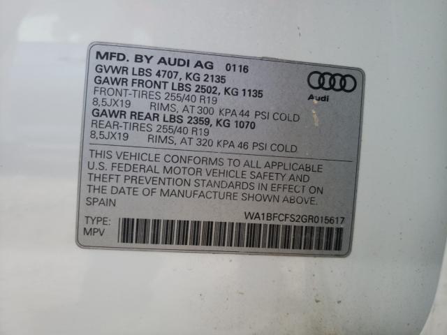 Photo 9 VIN: WA1BFCFS2GR015617 - AUDI Q3 PREMIUM 