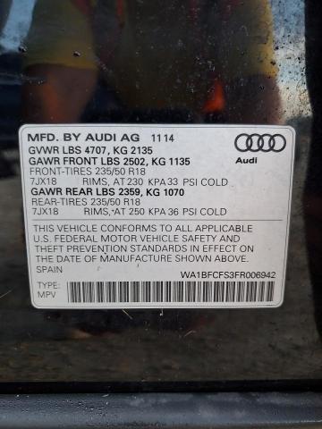 Photo 13 VIN: WA1BFCFS3FR006942 - AUDI Q3 PREMIUM 