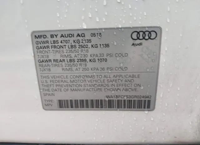 Photo 8 VIN: WA1BFCFS3GR024942 - AUDI Q3 