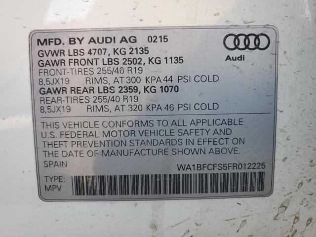 Photo 13 VIN: WA1BFCFS5FR012225 - AUDI Q3 