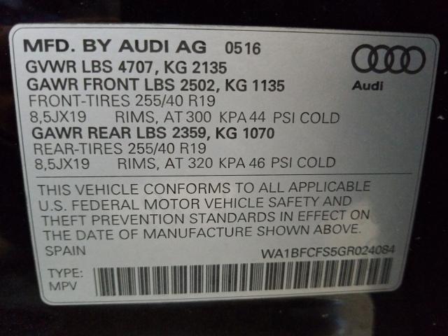 Photo 9 VIN: WA1BFCFS5GR024084 - AUDI Q3 