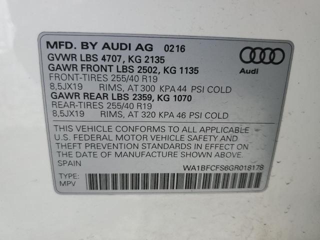 Photo 12 VIN: WA1BFCFS6GR018178 - AUDI Q3 PREMIUM 