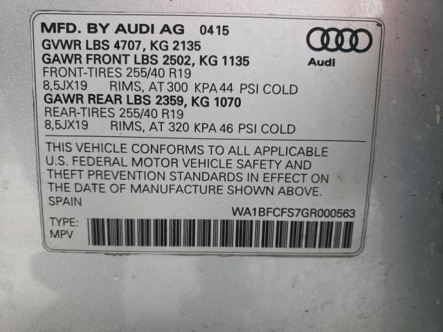 Photo 12 VIN: WA1BFCFS7GR000563 - AUDI Q3 