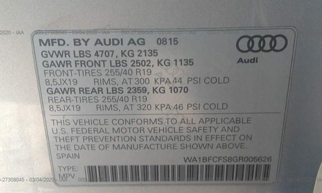 Photo 8 VIN: WA1BFCFS8GR005626 - AUDI Q3 